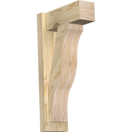 Ekena Millwork Funston Block Rough Sawn Outlooker, Douglas Fir, 6"W x 14"D x 26"H OUT06X14X26FST05RDF